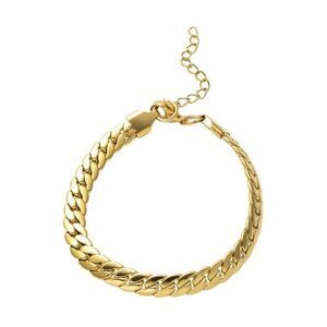 Curb Chain Bracelet in ION Plated Yellow Gold Stainless Steel